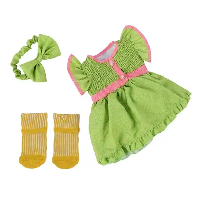 20" Light Green Floral Print 3-Piece Romper Set