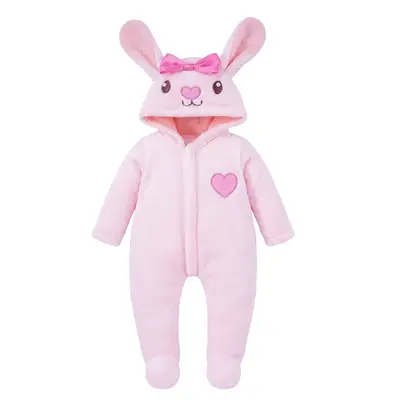20" Pink Bunny Bow Romper for Reborn Baby