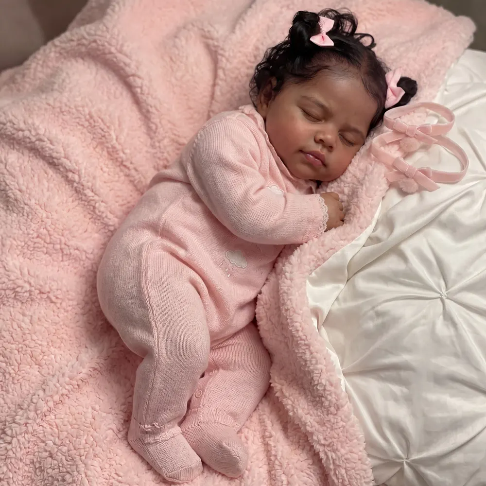 20" Lifelike African American Reborn Baby Girl – Seren, Perfect Present, photograph 3