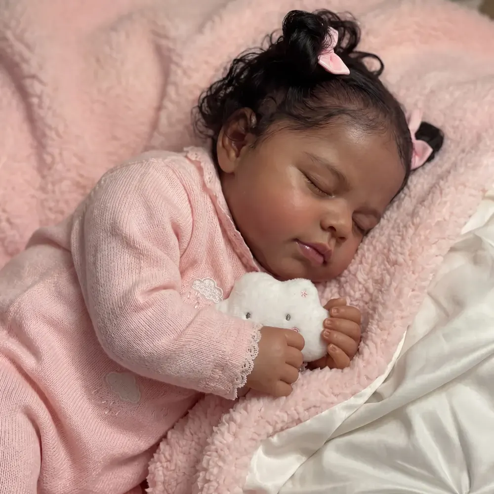 20" Lifelike African American Reborn Baby Girl – Seren, Perfect Present, photograph 4