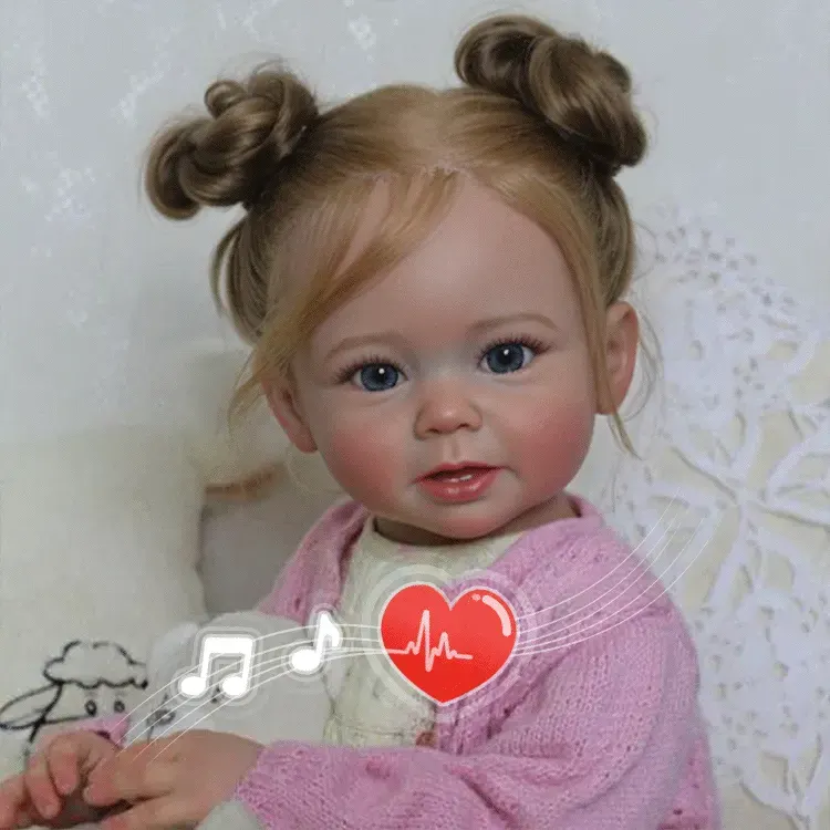 Heartbeat & Sound 20"& 22" Lifelike Beautie Holiday Reborn Baby Doll Girl Kids, photograph 2