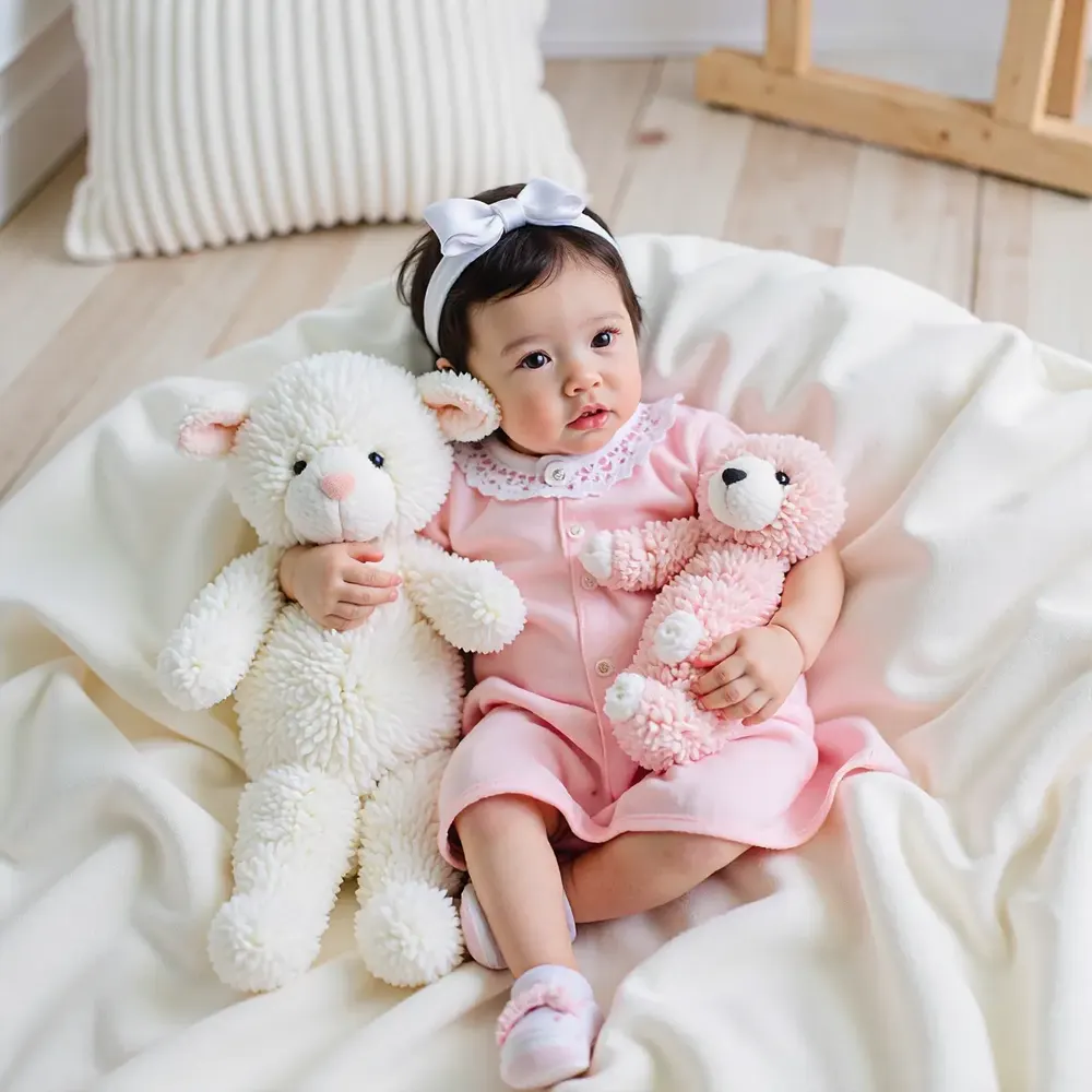 20" Lifelike Realistic Awake Girl Doll Named Vilina Reborn Baby Doll with Brown Hair, photograph 5