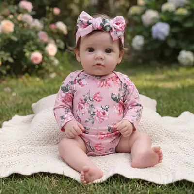 20" Lifelike Reborn Baby Girl Soft Vinyl Body, Realistic Facial Expression – Lia
