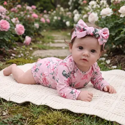 20" Lifelike Reborn Baby Girl, Soft Vinyl Body, Realistic Facial Features, Lia