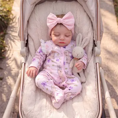 20" Lovely Newborn Baby Girl with Heartbeat Coos and Breathing Function - Macy