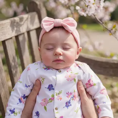 20" Newborn Baby Girl with Closed Eyes and Round Face