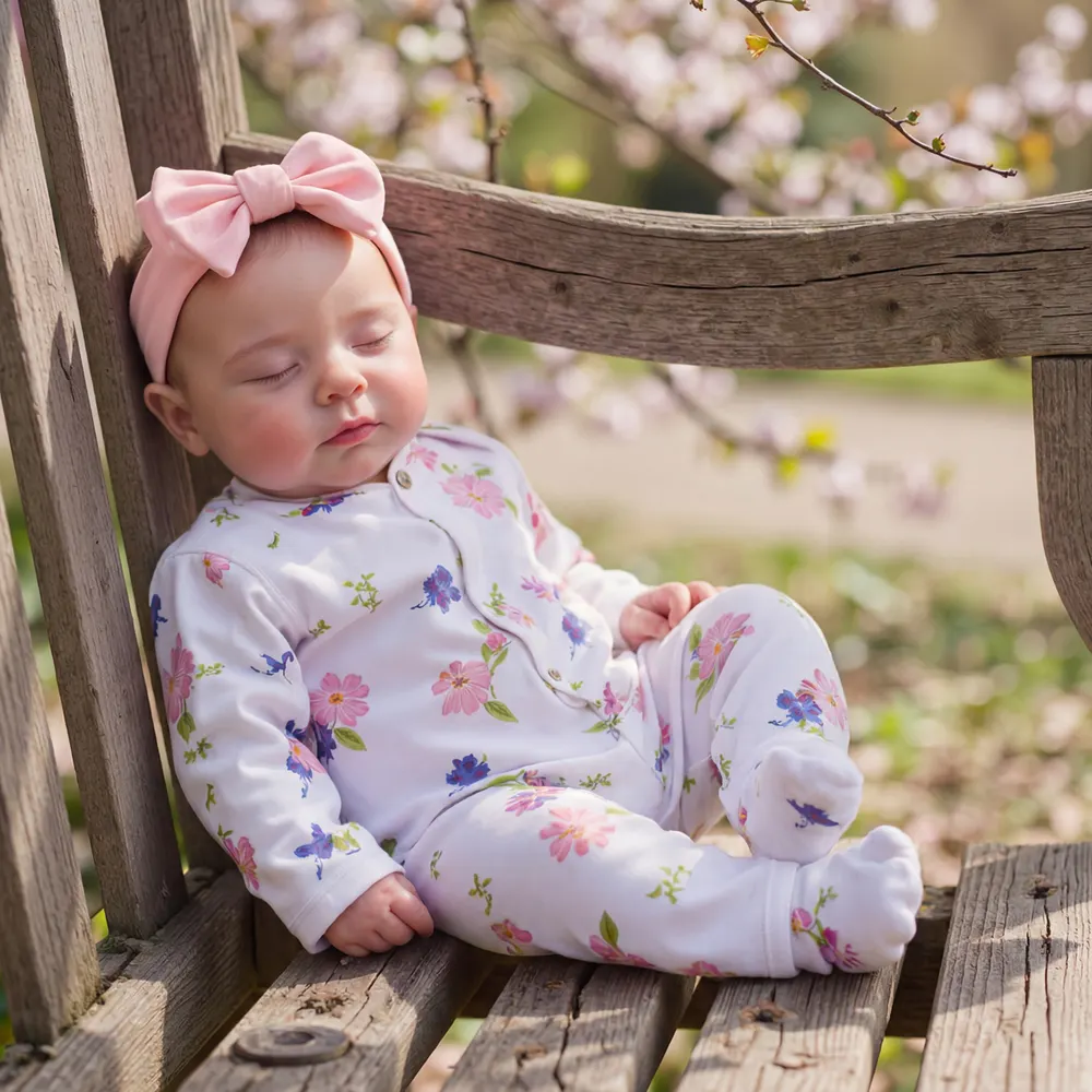 20" Newborn Baby Girl with Closed Eyes and Round Face, photograph 4