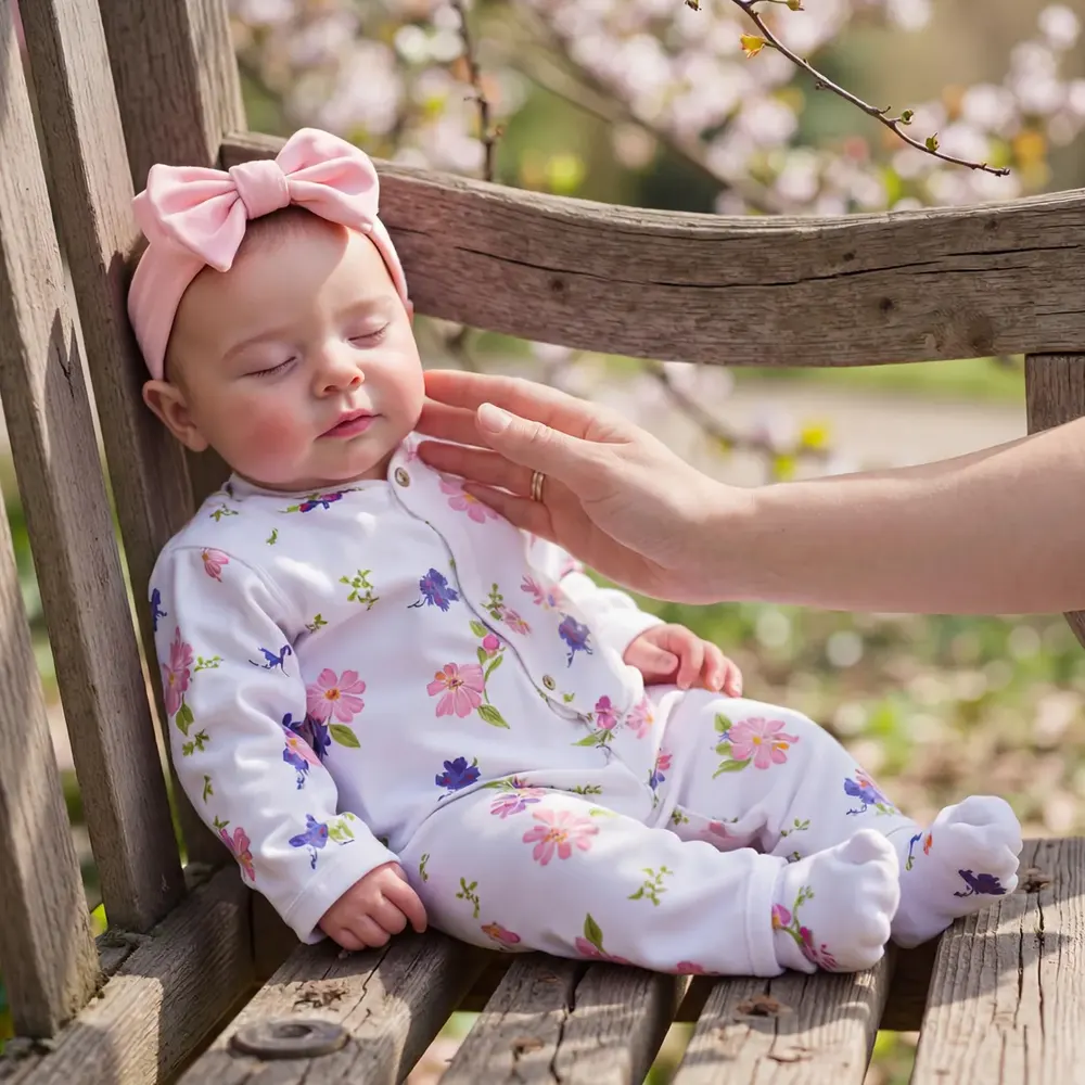 20" Newborn Baby Girl with Closed Eyes and Round Face, photograph 6