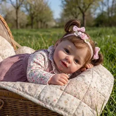 20" Real Baby Doll for Special Spring, Awake Toddler Girl with Heartbeat and Breath