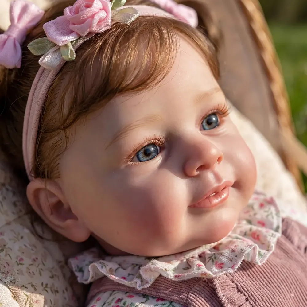 20" Real Baby Doll for Special Spring, Awake Toddler Girl with Heartbeat and Breath, photograph 3