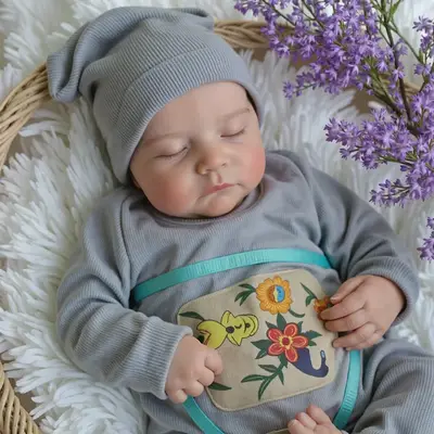 Heartbeat & Coos 20" Real Lifelike Carley, Realistic Soft Silicone Newborn Baby Boy