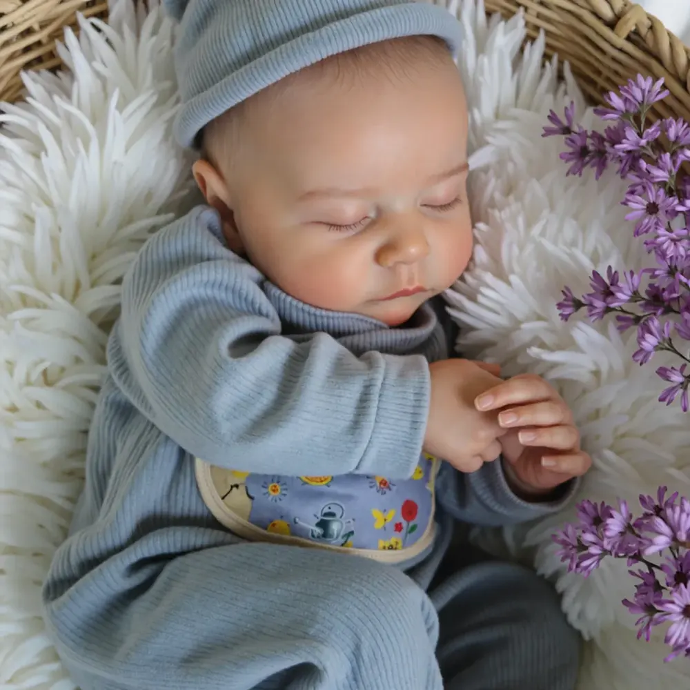 Heartbeat & Coos 20" Real Lifelike Carley, Realistic Soft Silicone Newborn Baby Boy, photograph 5