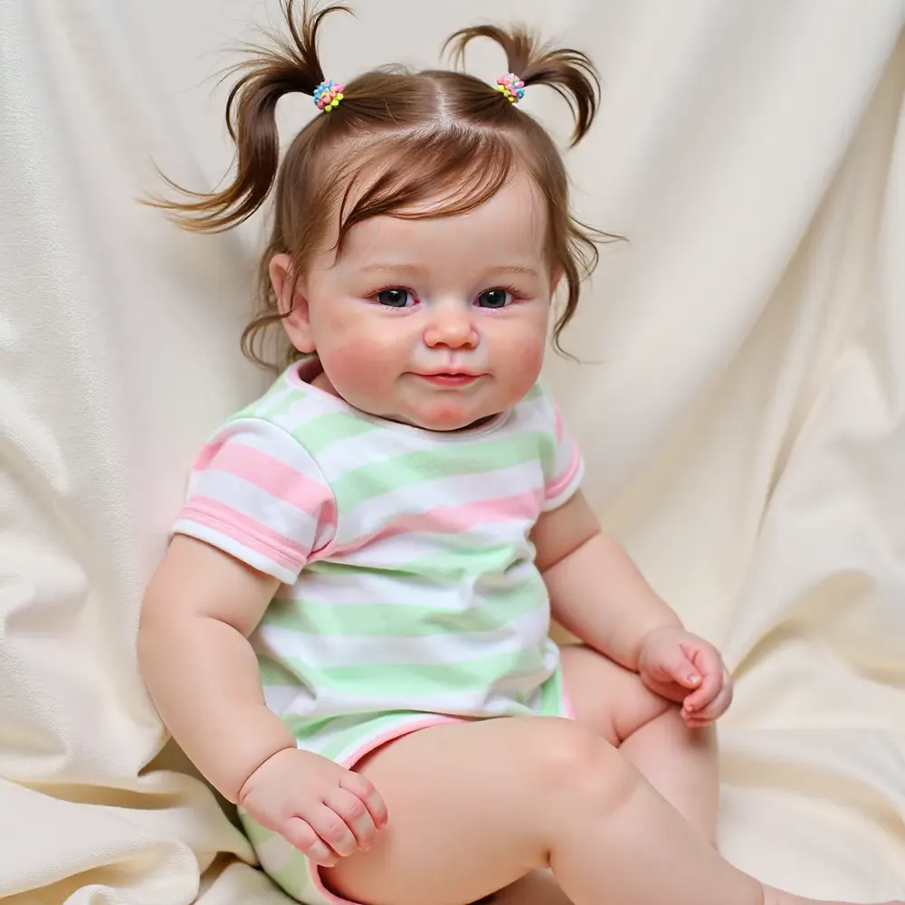 20" Realistic Baby doll Reborn Toddlers Doll Girl Alize Handmade Huggable, photograph 2