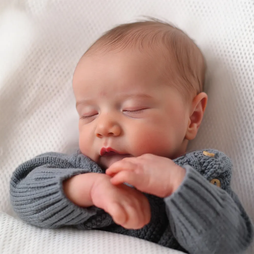 20" Realistic Lifelike Newborn Reborn Baby Doll with Heartbeat and Breath