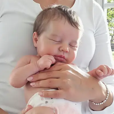 20" Realistic Reborn Newborn Chubby Cheek Face Baby Doll Girl Camille