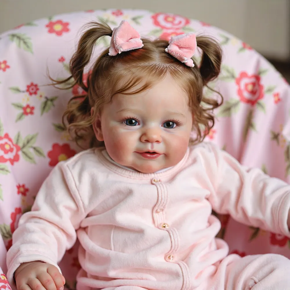 20" Realistic Reborn Toddlers Lifelike Baby doll Girl Vivcal Handmade Huggable, photograph 3