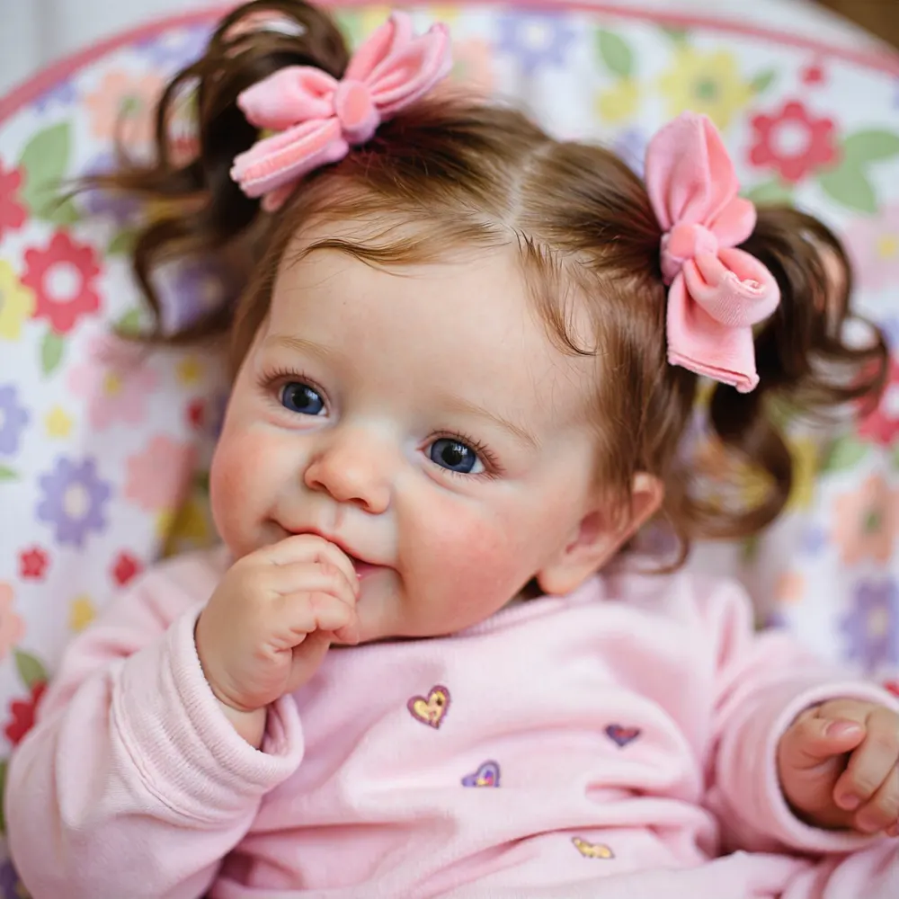 20" Realistic Reborn Toddlers Lifelike Baby doll Girl Vivcal Handmade Huggable, photograph 5