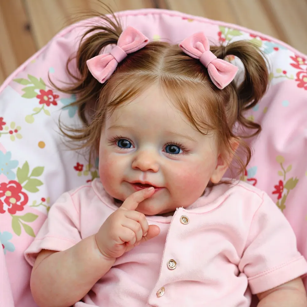 20" Realistic Reborn Toddlers Lifelike Baby doll Girl Vivcal Handmade Huggable, photograph 6