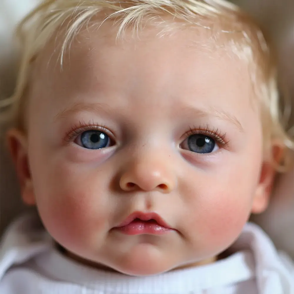 20" Reborn Baby Boy Doll with Blonde Hair, Toddler Boy Named Catiala, photograph 4
