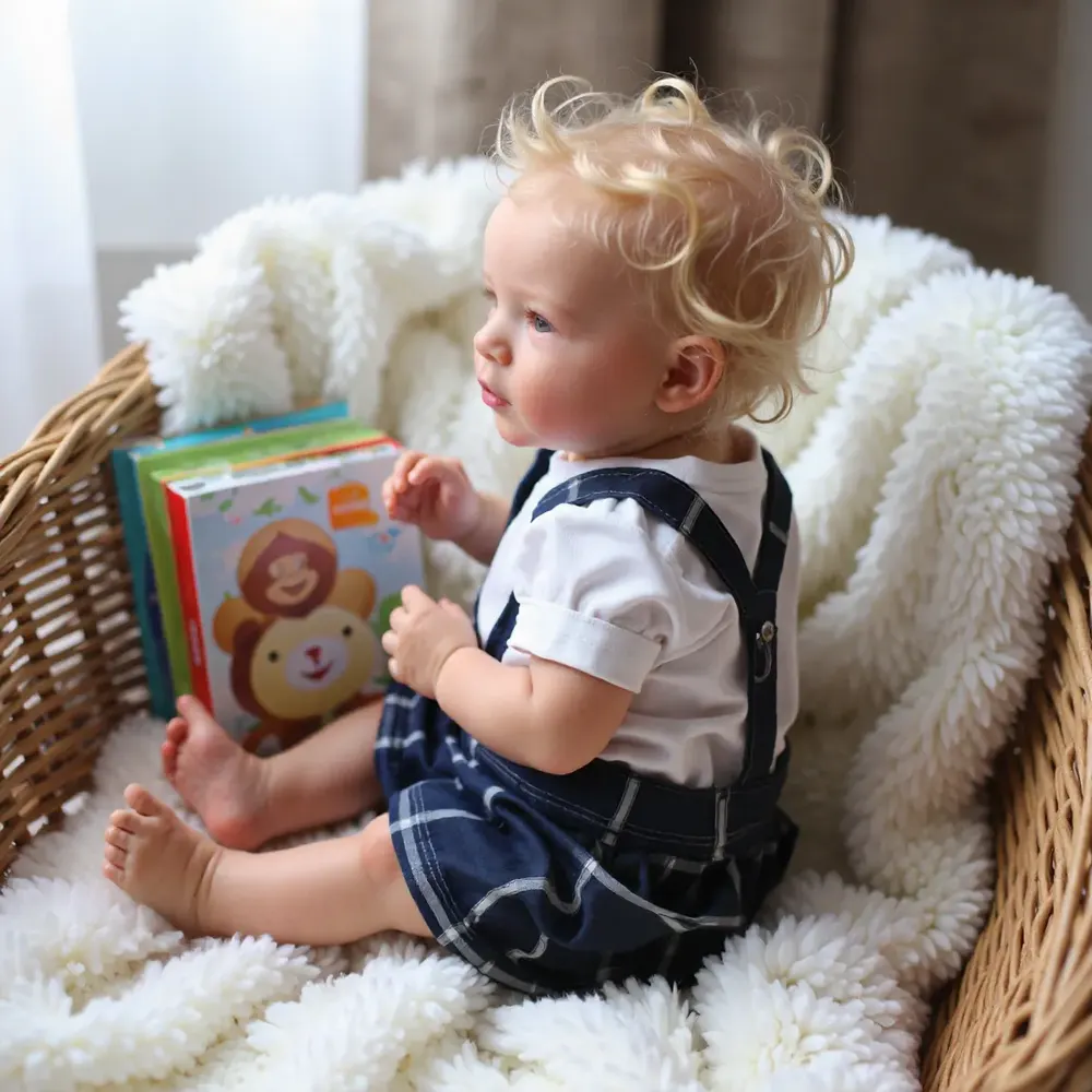 20" Reborn Baby Boy Doll with Blonde Hair, Toddler Boy Named Catiala, photograph 5