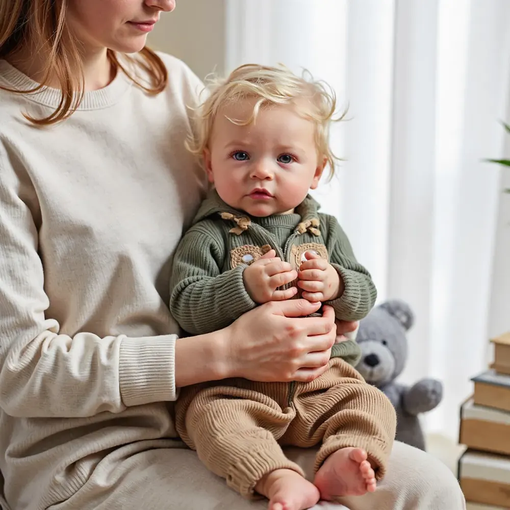 20" Reborn Baby Boy Doll with Blonde Hair, Toddler Boy Named Pherva, photograph 5