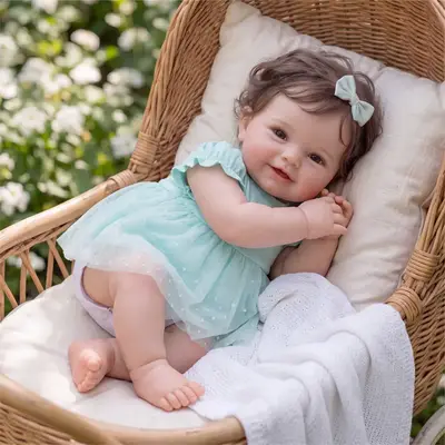 20" Reborn Baby Doll Soft Vinyl, Adorable Smile, Perfect for Collectors – Zoey