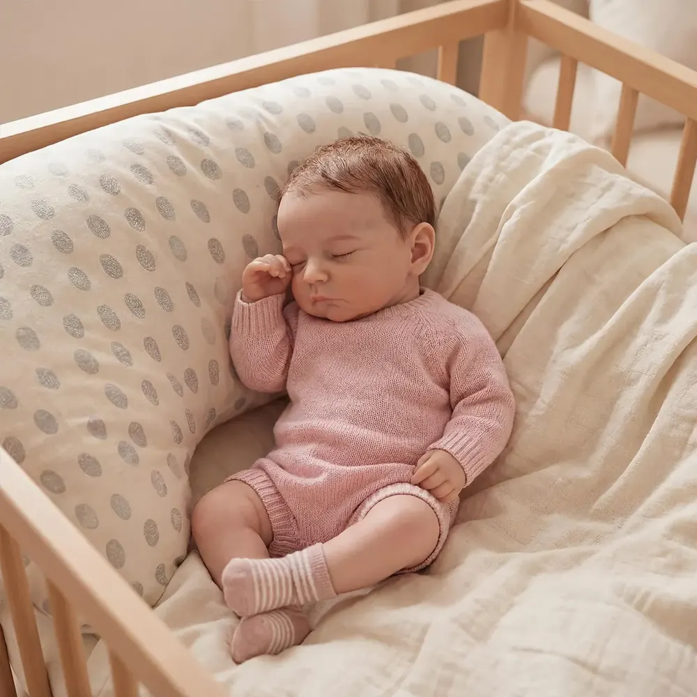 20" Reborn Baby Doll with Heartbeat and Breathing for Comforting Cuddles, photograph 5