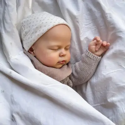20" Reborn Baby Doll with Round Chubby Face, Toddler Girl with Hand Painted Hair