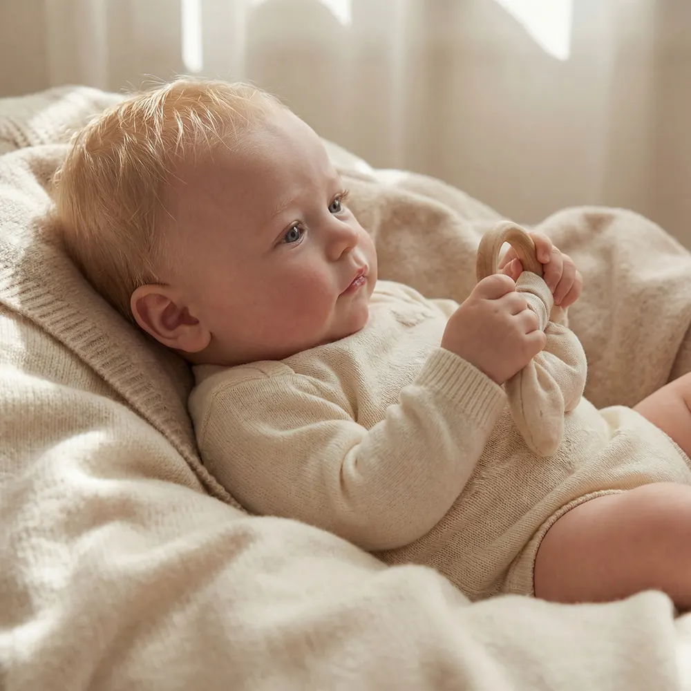 20" Reborn Toddler Doll with Smooth Blonde Hair, photograph 4