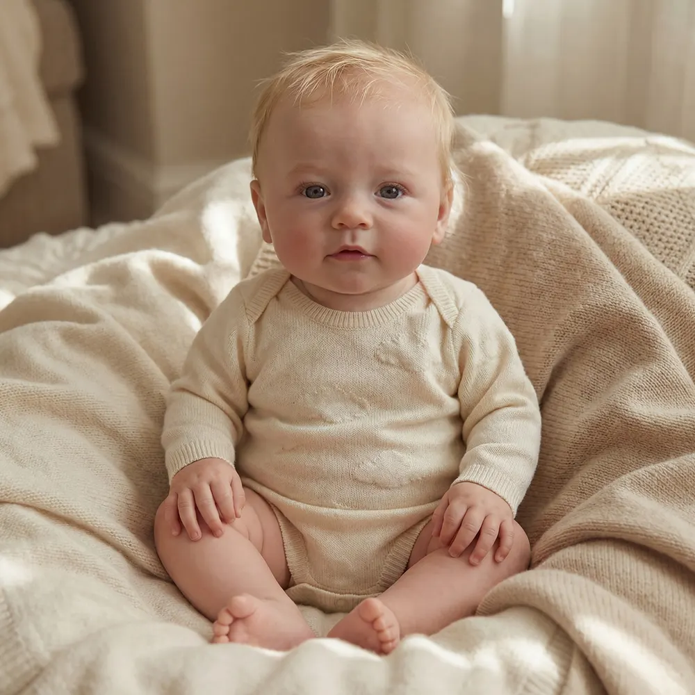 20" Reborn Toddler Doll with Smooth Blonde Hair, photograph 5
