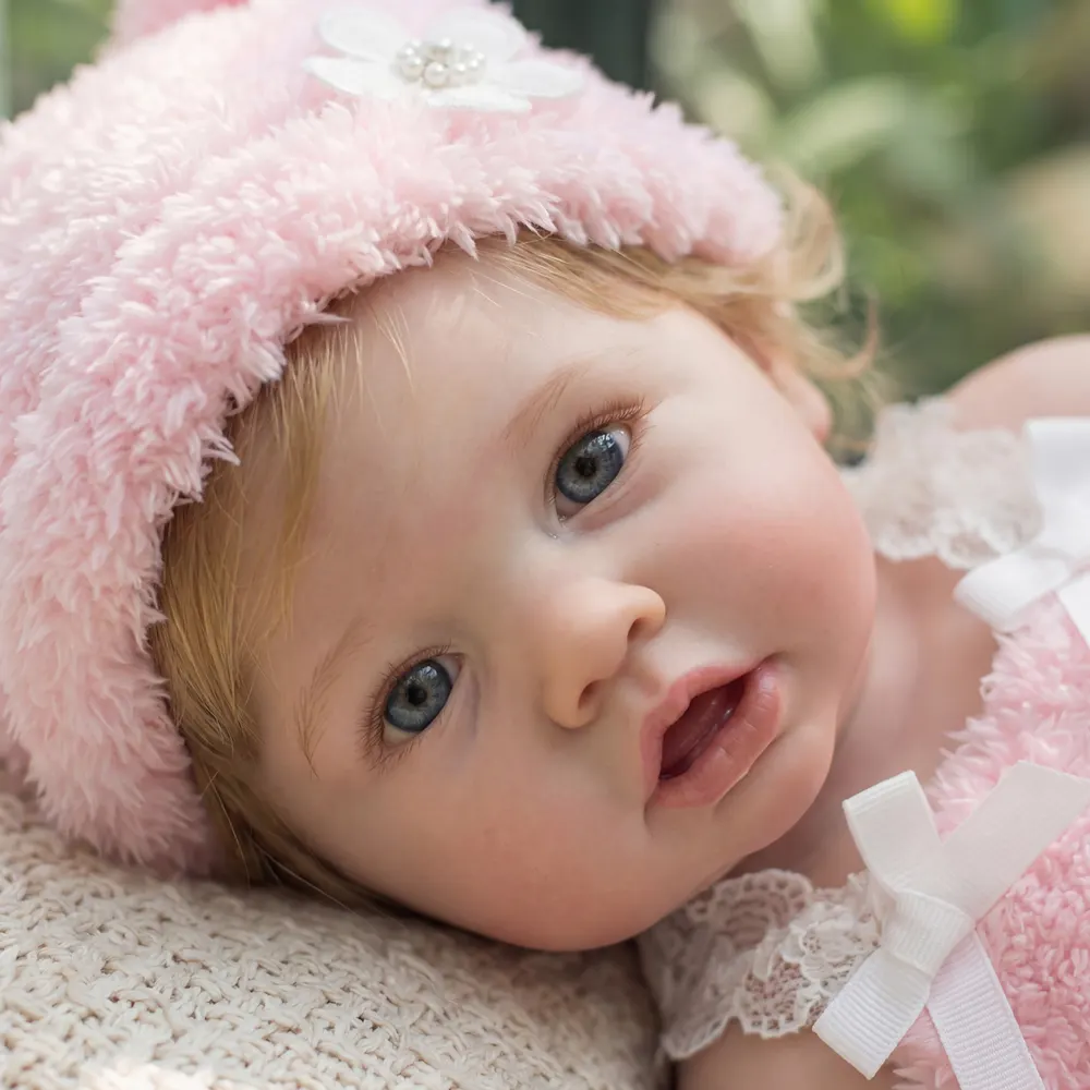 20" Reborn Toddlers with Lifelike Baby Face, Girl Doll with Real Weighted Body, photograph 3