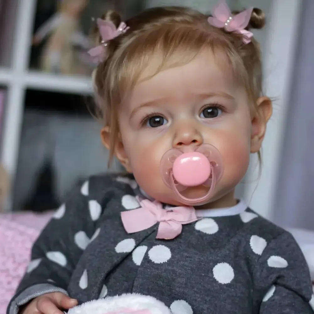 20" Rivas Realistic Lifelike Reborn Toddler Baby Doll Girl with "Heartbeat" Coos