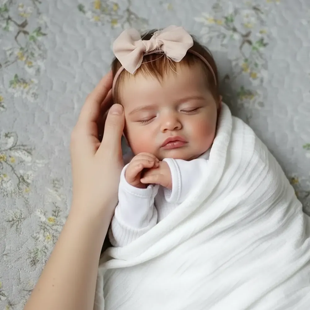 20" Super Realistic Silicone Reborn Baby Girl Dolls Becky, photograph 6