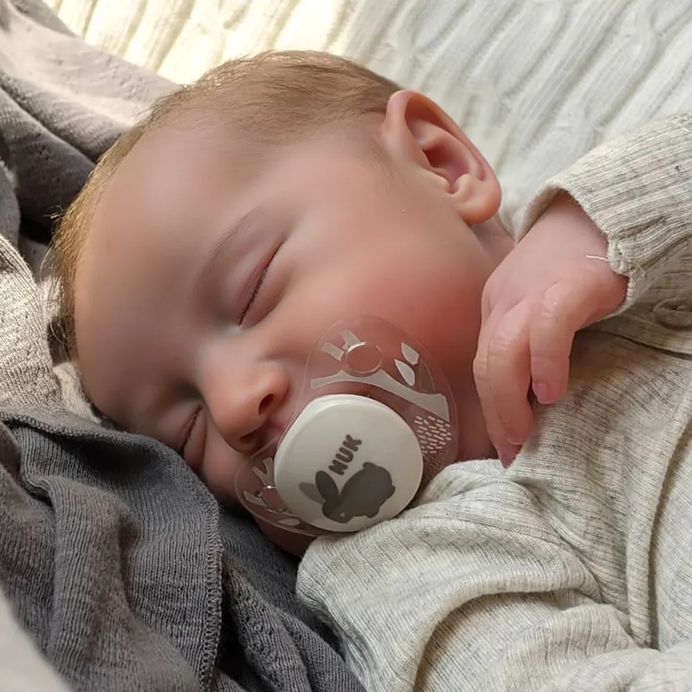 20" Truly Lifelike Reborn Baby Boy Doll Named Felen Sleeping Newborn Babies, photograph 2