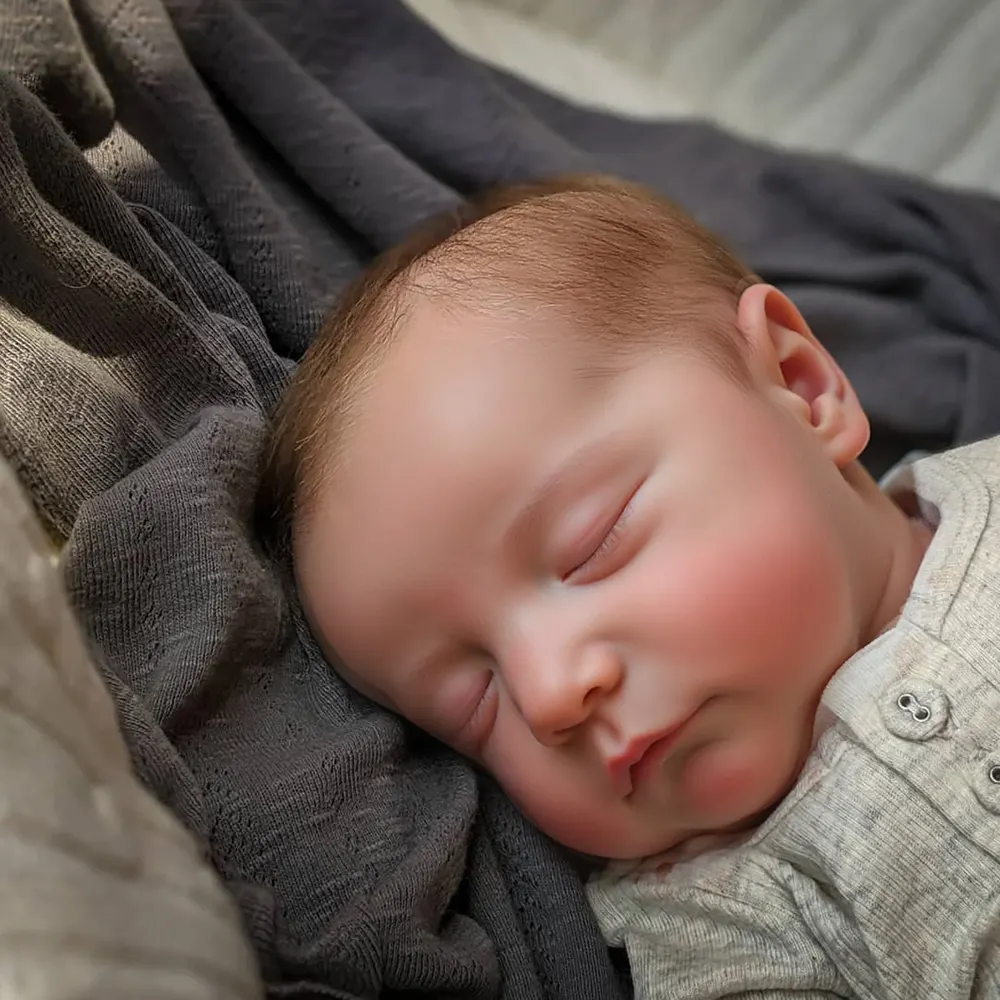 20" Truly Lifelike Reborn Baby Boy Doll Named Felen Sleeping Newborn Babies, photograph 3