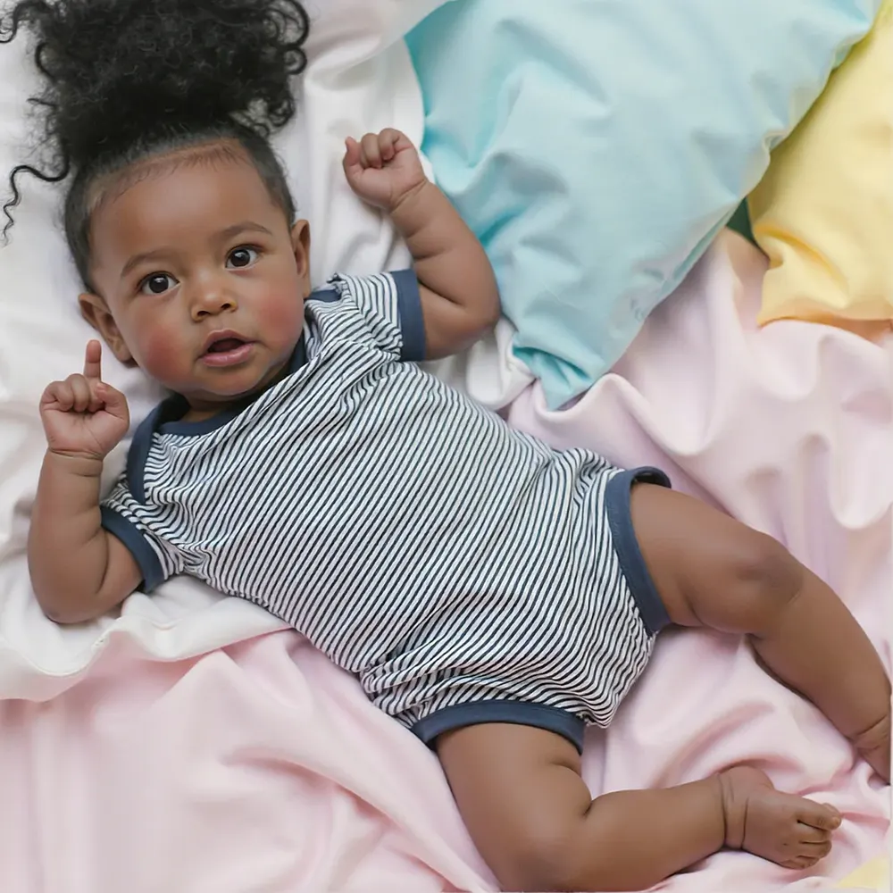 20" Kids Reborn Lover Diana Black Reborn Baby Doll Girl, photograph 2