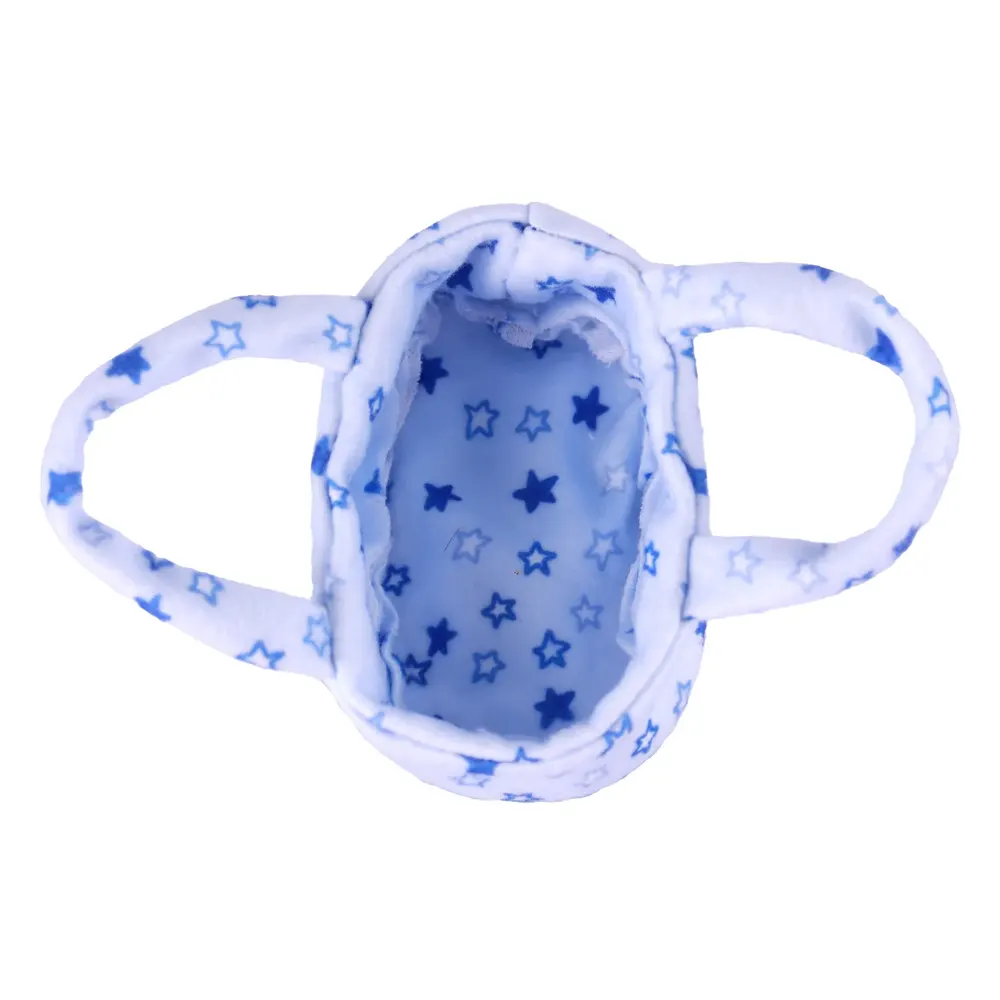 4.5" Blue Basket Reborn Baby Doll Clothes Accessories Set, photograph 2