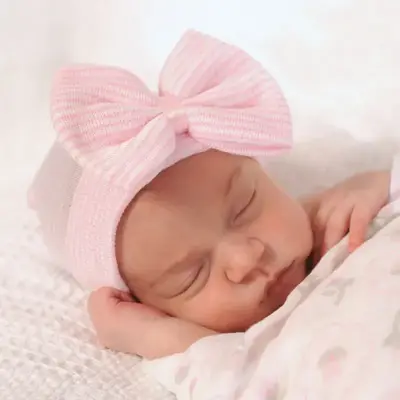 17"-22" Baby Dolls Reborn Baby Bow Knit Hat Accessories