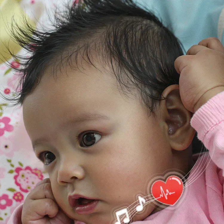 Heartbeat & Sound Black 20"Reborn Lover Chaya Reborn Toddlers Weighted Baby Doll, photograph 2