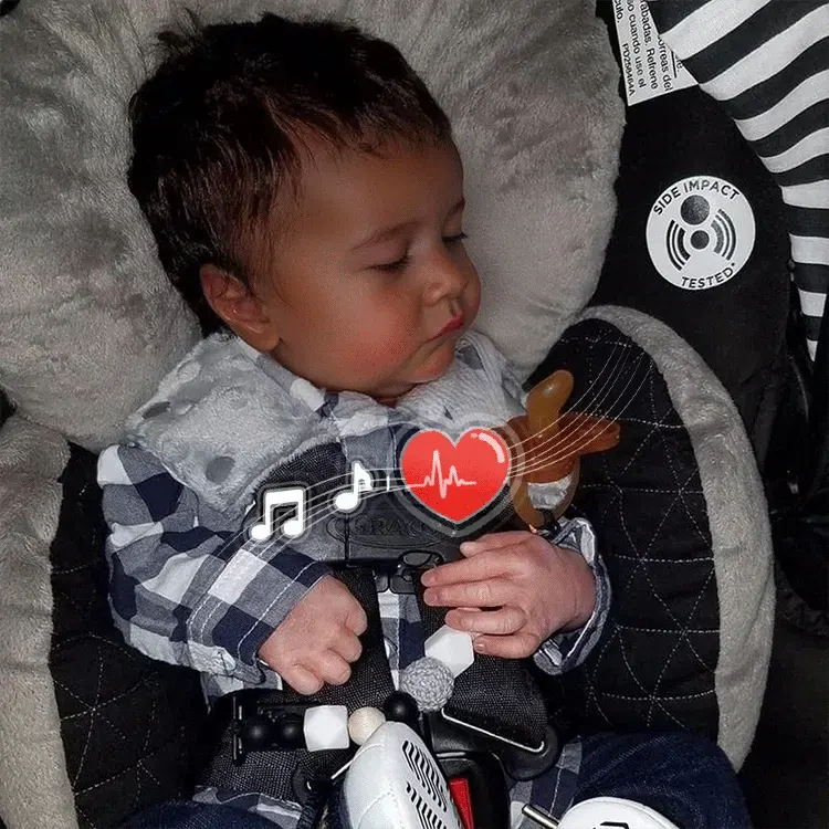 African American Boy Doll 20" Soft Weighted Body Lifelike Cute Handmade Silicone, photograph 4