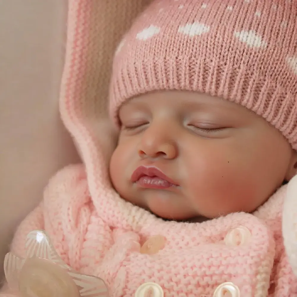 Breath & Coos 20" Sleeping Reborn Baby Doll with Cute Face and Realistic Heartbeat, photograph 2