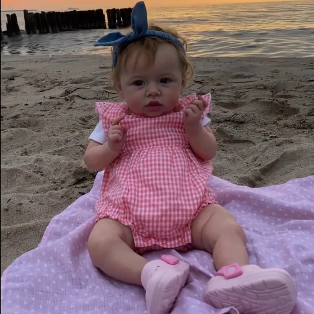 Breathing Baby 20" Reborn Toddler Baby Girl Doll with Blue Eyes, photograph 5