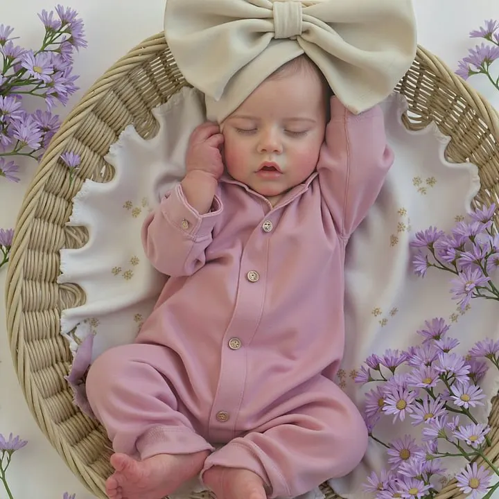 Drink and Wet System 12" & 16" Flexible Solid Platinum Reborn Baby Doll, photograph 2