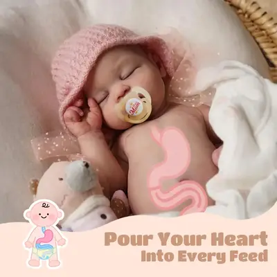 Drink and Wet System 12" & 16" Full Body Silicone Reborn Baby Doll
