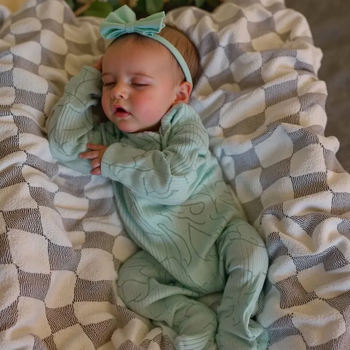 Drink and Wet System 12" & 16" Full Silicone Reborn Baby Doll with Closed Eyes, photograph 2
