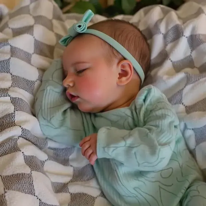 Drink and Wet System 12" & 16" Full Silicone Reborn Baby Doll with Closed Eyes, photograph 3