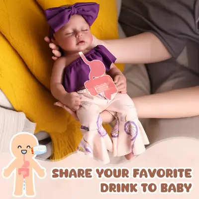 Drink and Wet System Lucy 12"/16" Realistic Silicone Smiling Baby Little Infant Girl