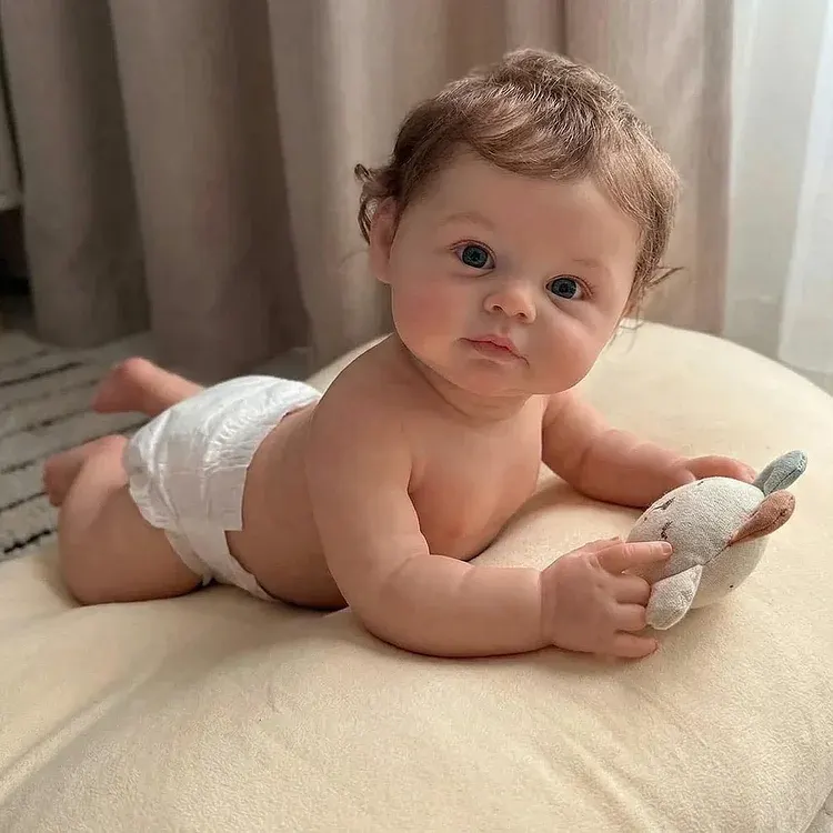 Drink & Wet System Reborn Baby Girl with Soft Silicone Body, 12"/16"/20" Newborn, photograph 6