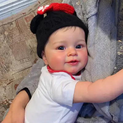 Eyes Blinking 20" Reborn Baby Girl Doll with Eyes Can Open and Closed