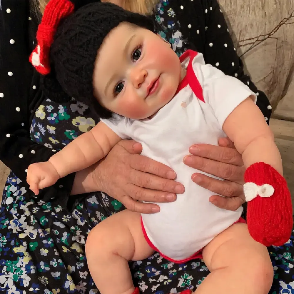 Eyes Blinking 20" Reborn Baby Girl Doll with Eyes Can Open and Closed, photograph 4